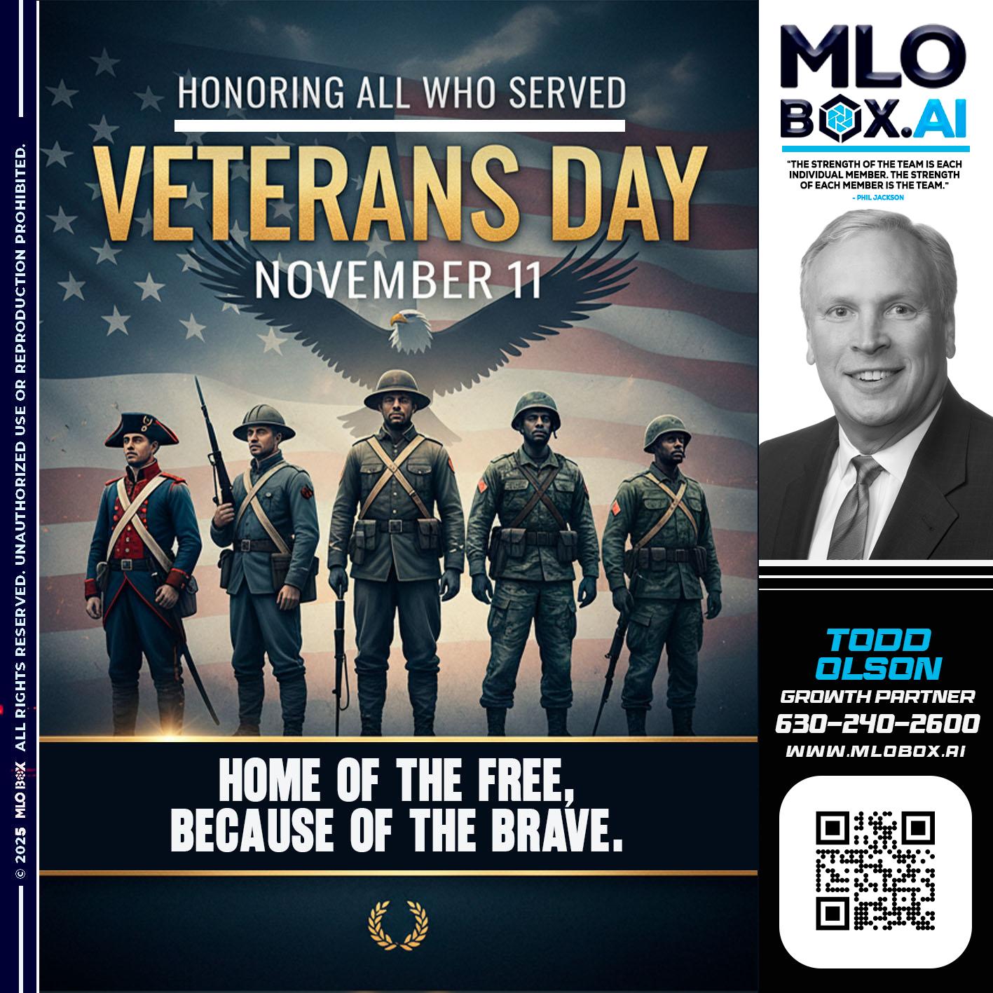 VETERANS DAY - Todd Olson -Branch Manager