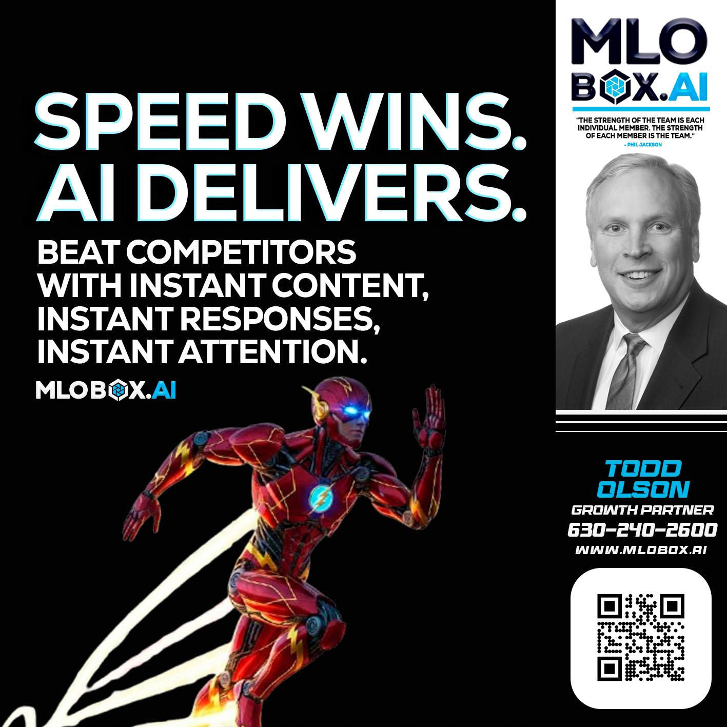 SPEED WINS - Todd Olson -Branch Manager