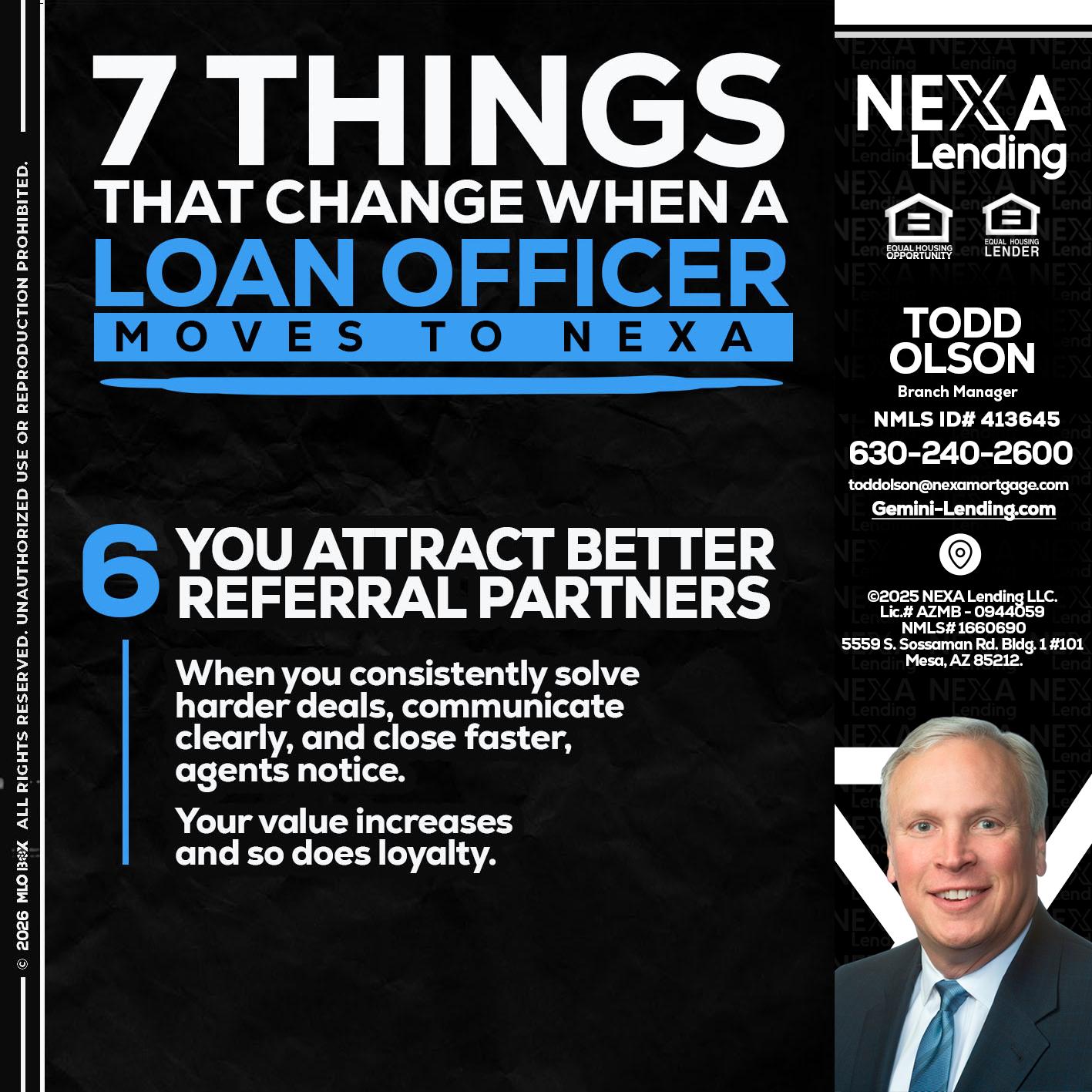 7 THINGS (6) - Todd Olson -Branch Manager