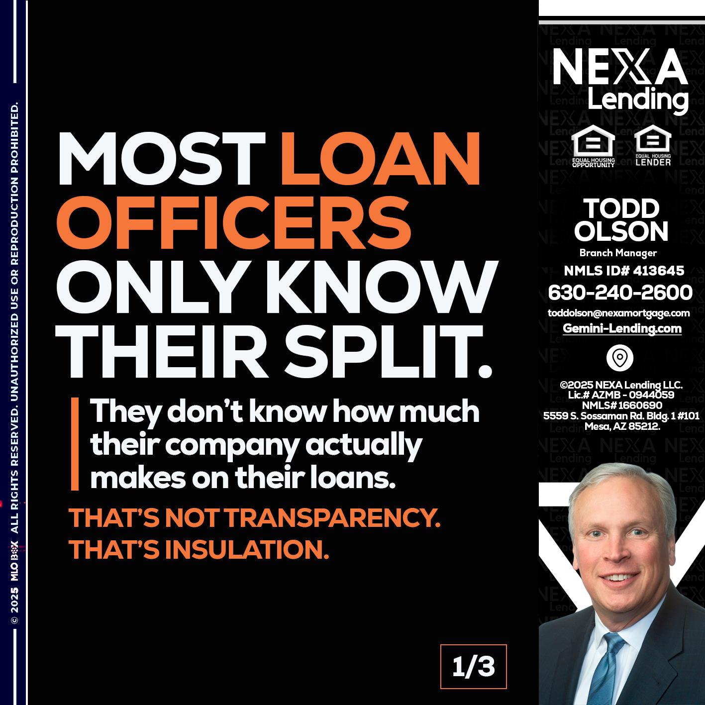 1 OF 3 - Todd Olson -Branch Manager