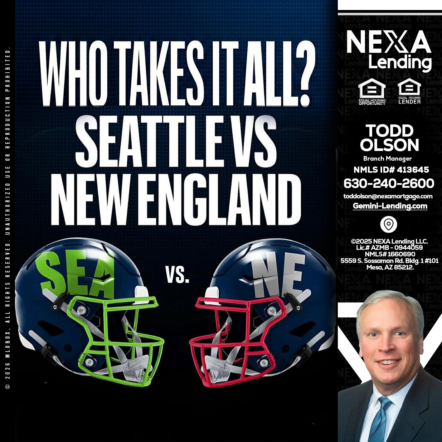 WHO TAKE IT ALL? - Todd Olson -Branch Manager