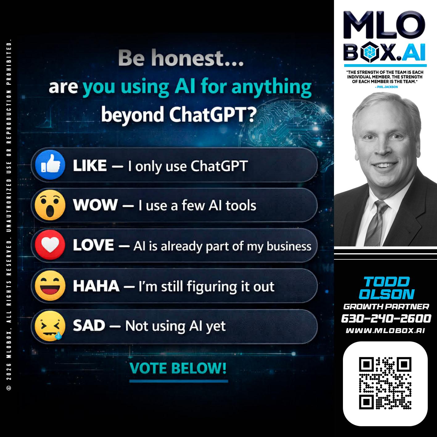 BE HONEST - Todd Olson -Branch Manager