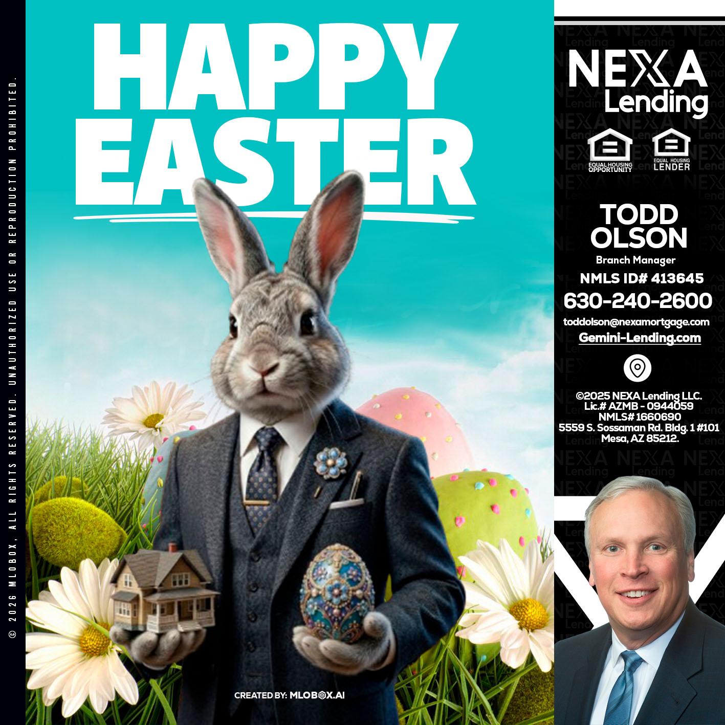 HAPPY EASTER - Todd Olson -Branch Manager