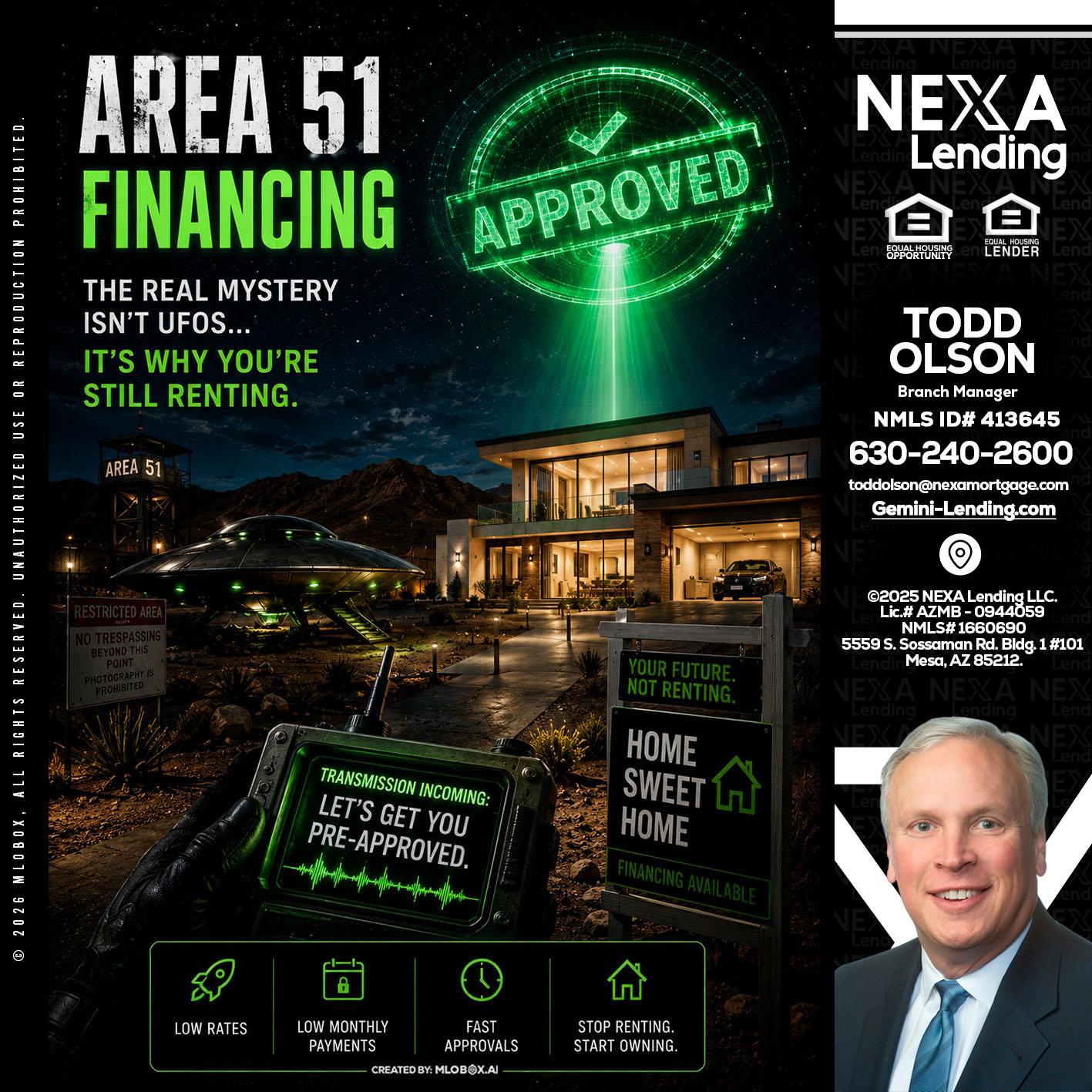AREA 51 - Todd Olson -Branch Manager