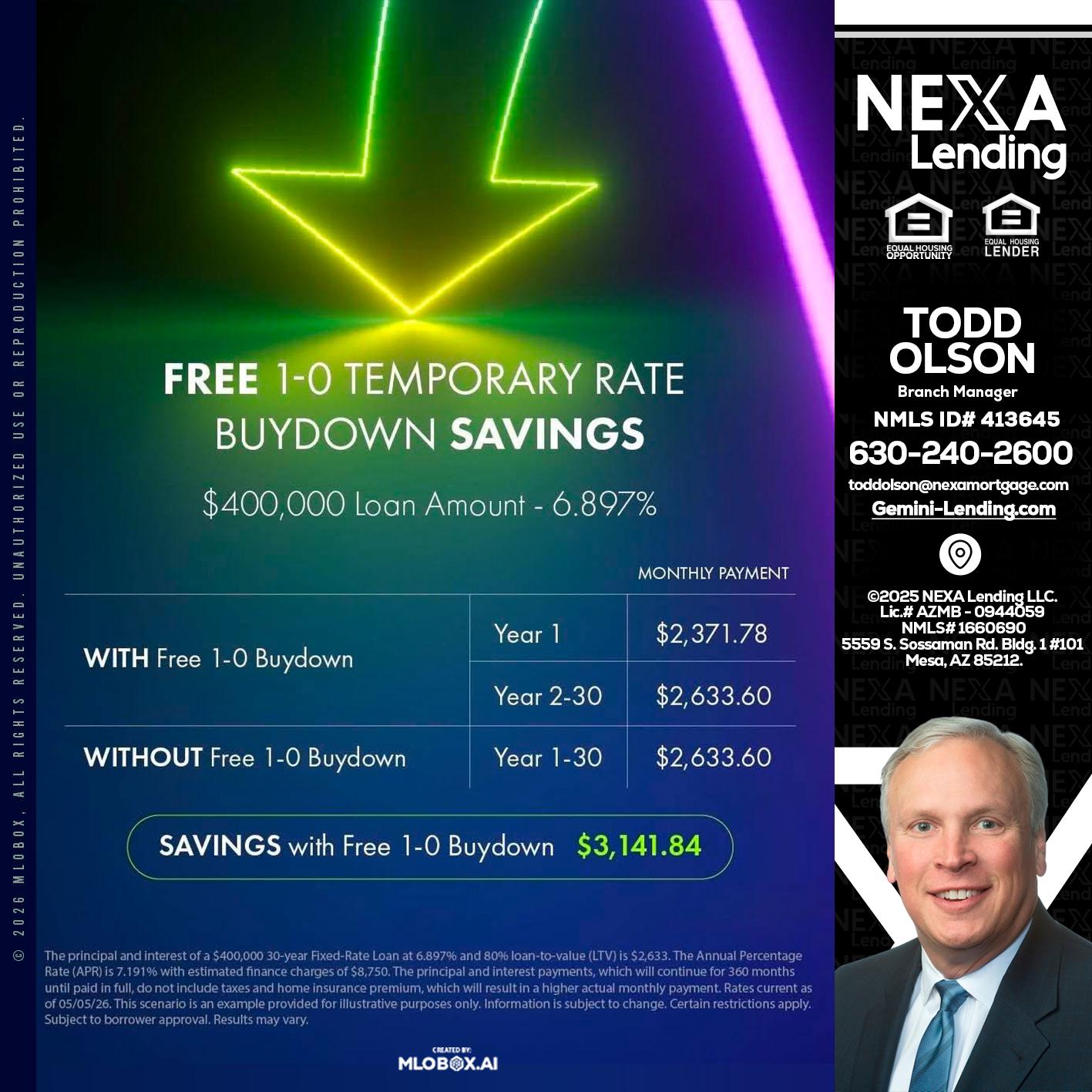 BUYDOWN - Todd Olson -Branch Manager