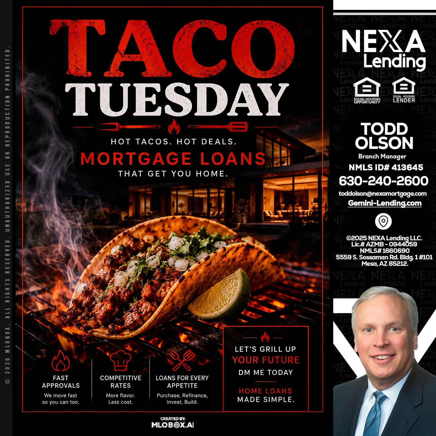 TACO TUESDAY - Todd Olson -Branch Manager