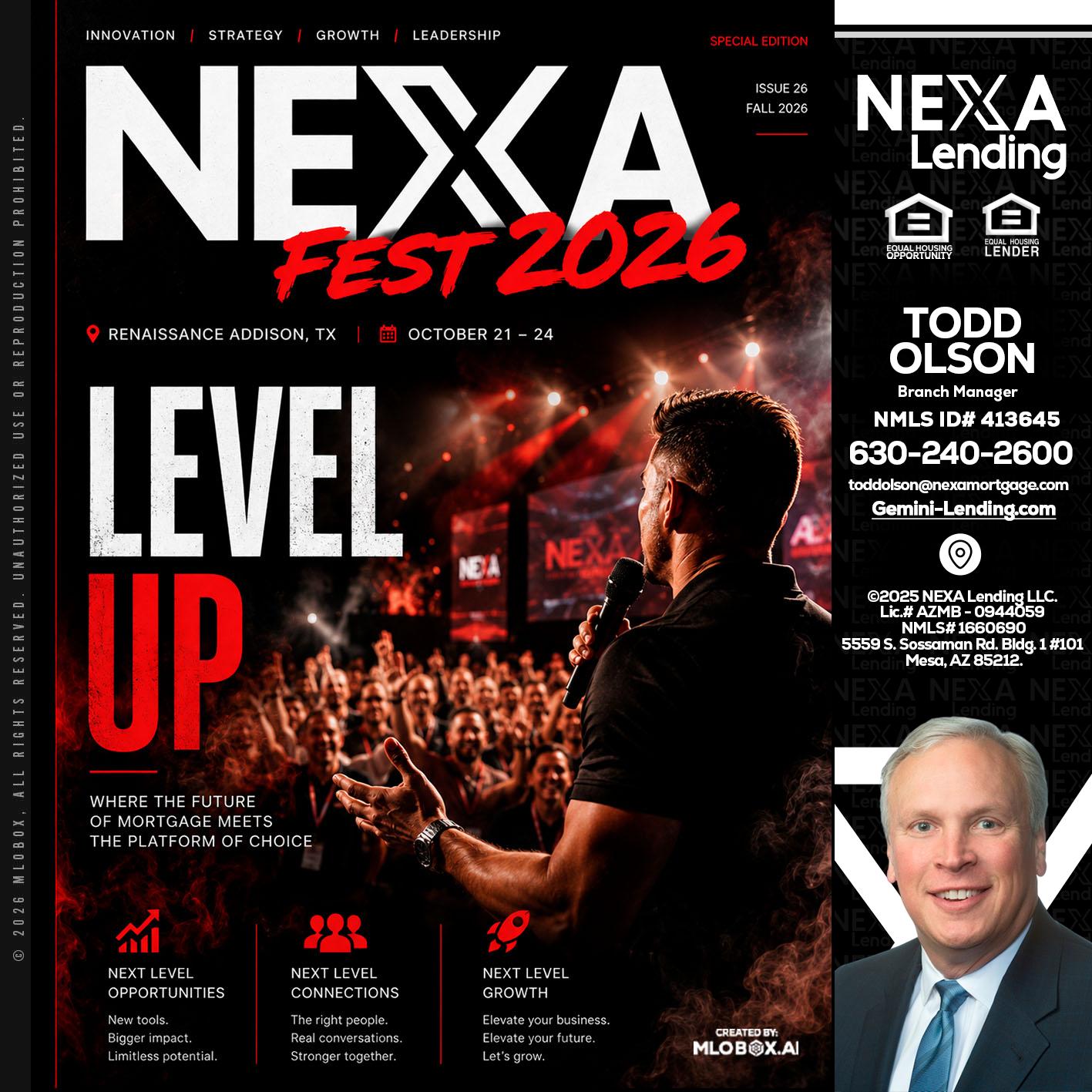 NEXA FEST 2026 - Todd Olson -Branch Manager