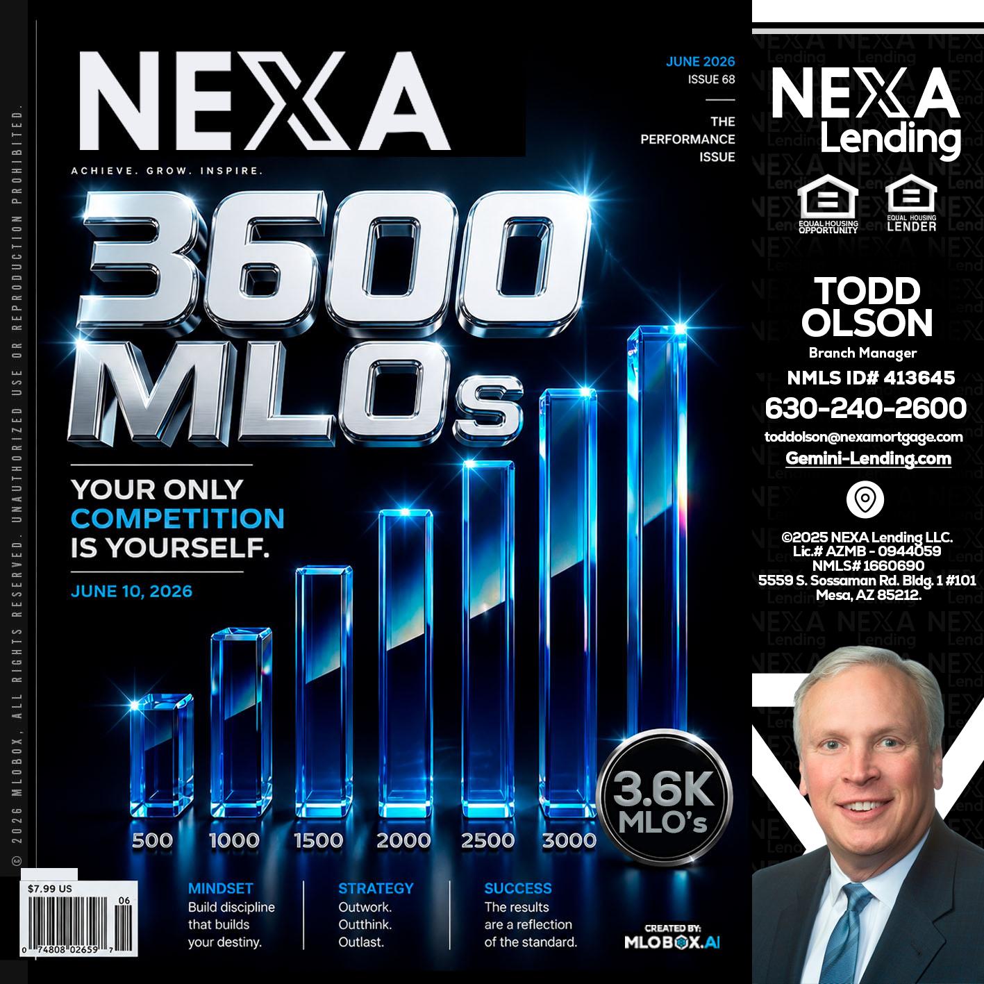 3600 MLOs - Todd Olson -Branch Manager