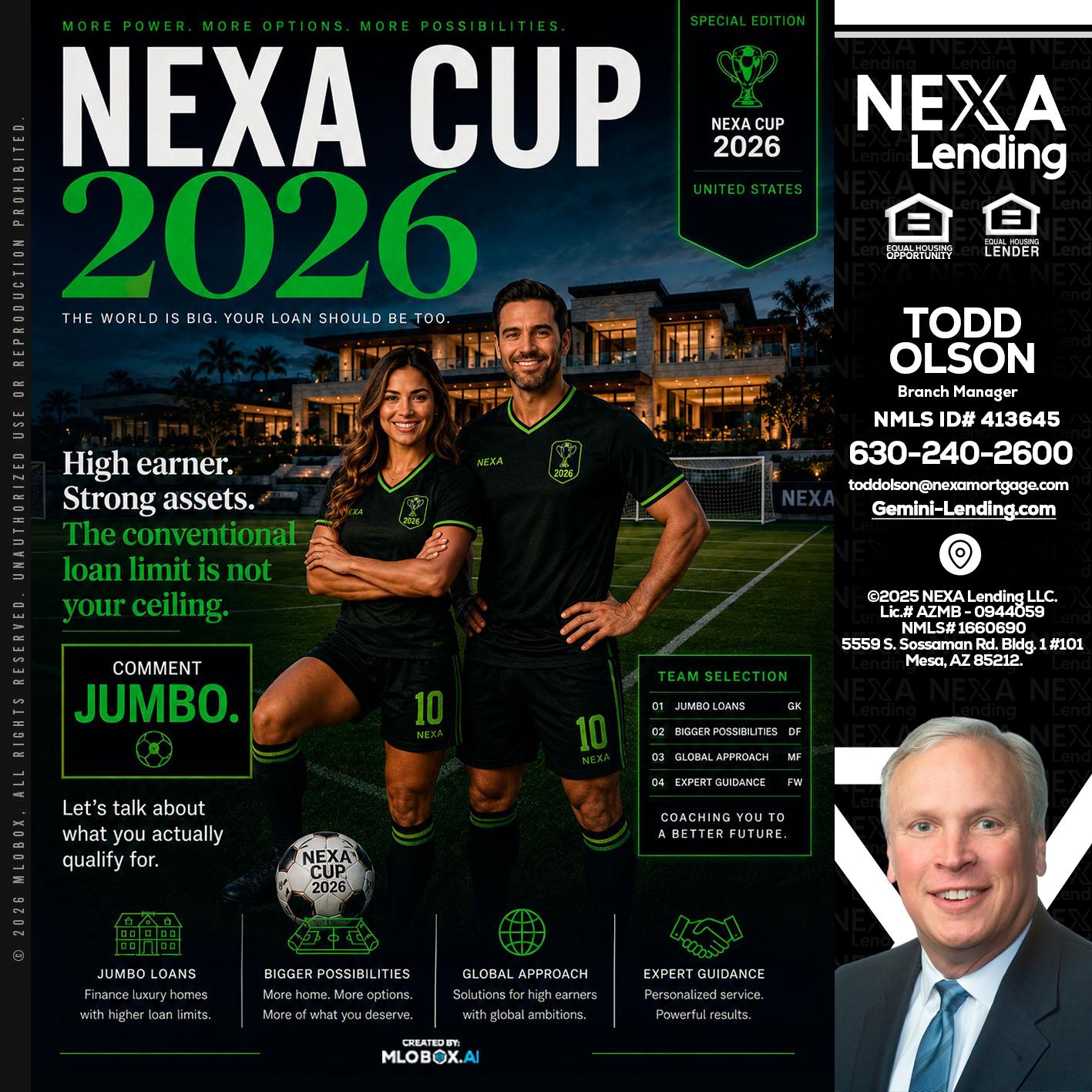 NEXA CUP 2026 - Todd Olson -Branch Manager