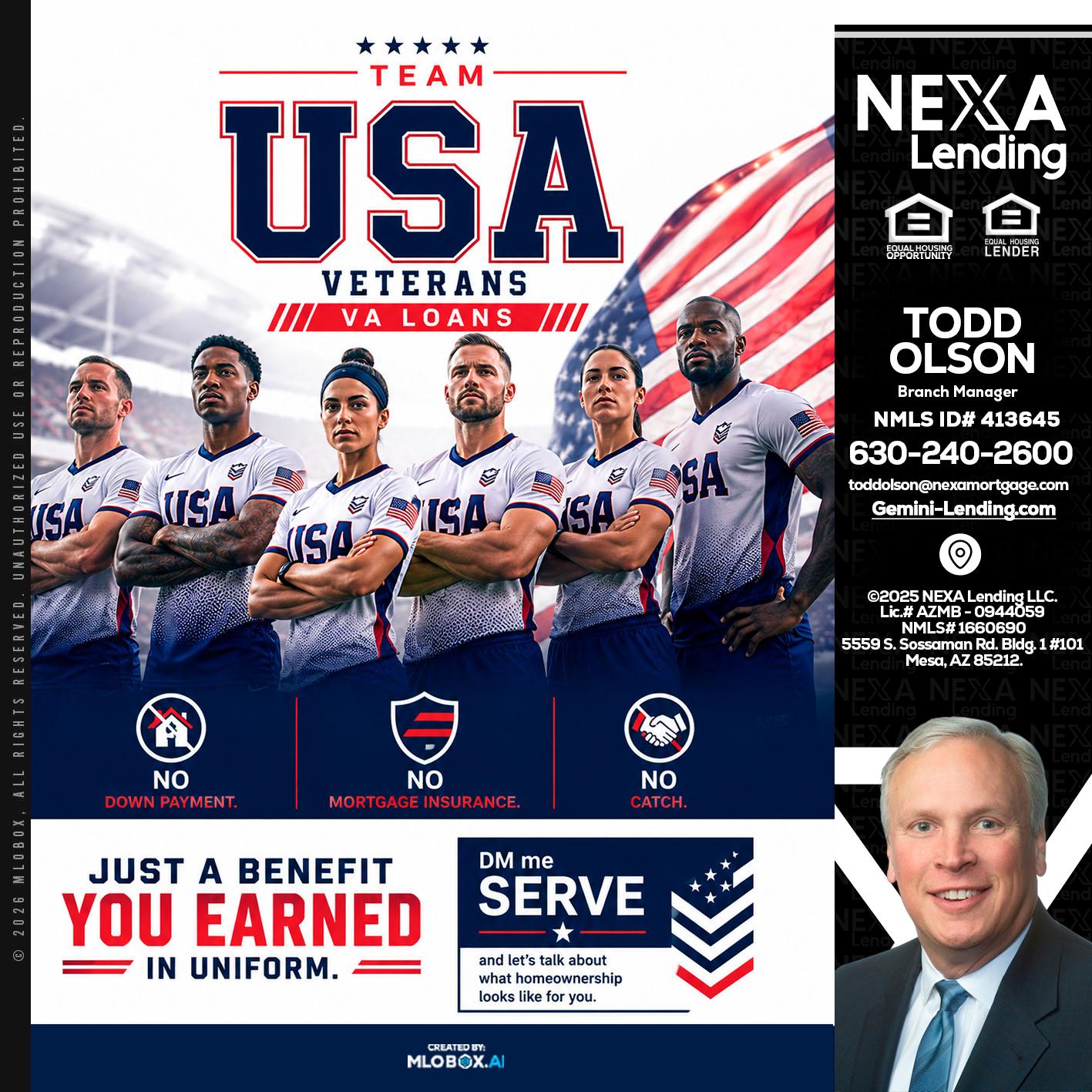 USA TEAM - Todd Olson -Branch Manager