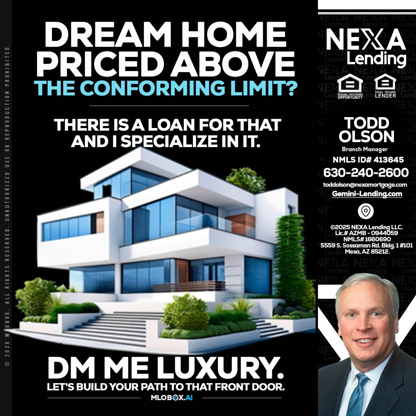 DREAM HOME - Todd Olson -Branch Manager
