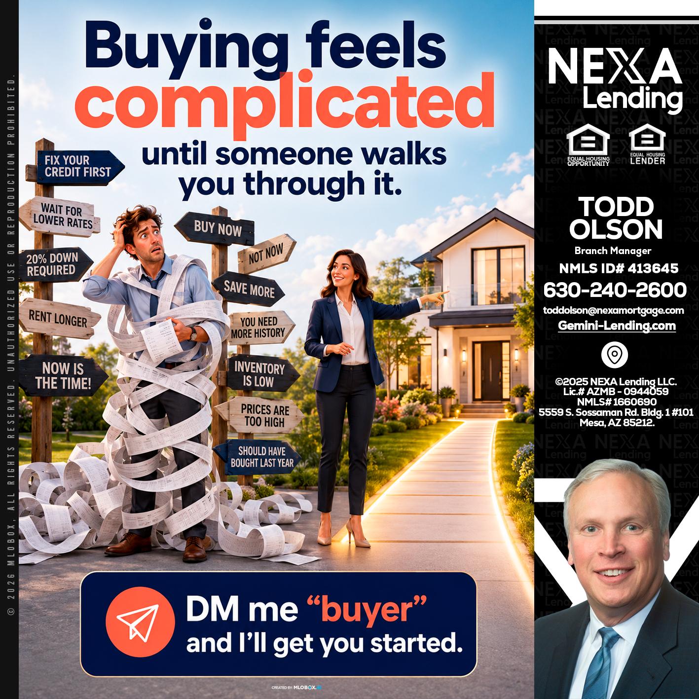 buying feels - Todd Olson -Branch Manager